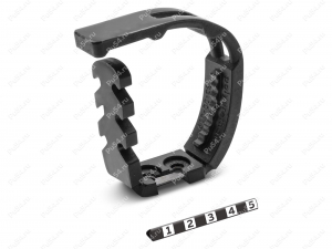 Universal clamp, economy version (reinforced base), Product Code 33-00-019-03, Polyurethane, PU54/M71/black, Image №2