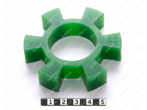 Вставка упругой муфты D80 x d40 x H16,5, Product Code 33-01-1687, Polyurethane, PU54/M80/зеленый, Image №1