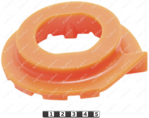 Spring lower spacer, rear suspension, Product Code 2-12-090, Polyurethane, PU54i/K72/темно-оранжевый, Image №3