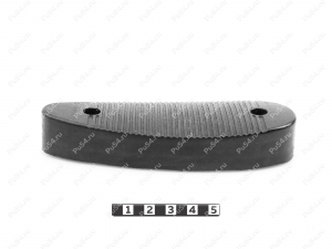 Recoil pad 138*49, 22mm, hole to hole center 91mm, Product Code 42-00-00122, Polyurethane, PU54/M71/black, Image №2
