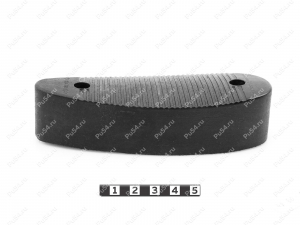 Recoil pad 138*49, 32mm, hole to hole center 91mm, Product Code 42-00-00132, Polyurethane, PU54/M71/black, Image №2