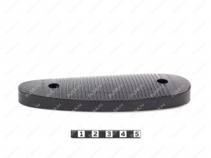 Recoil pad 145*49, 12mm, hole to hole center 91mm, Product Code 42-00-00512, Polyurethane, PU54/M71/black, Image №2