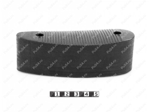 Recoil pad 138*49, 42mm, hole to hole center 91mm, Product Code 42-00-00142, Polyurethane, PU54/M71/black, Image №3
