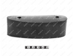 Recoil pad 145*49, 42mm, hole to hole center 91mm, Product Code 42-00-00542, Polyurethane, PU54/M71/black, Image №2