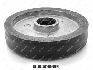 Wheel (restoration), Product Code 333-01-541, Polyurethane, PU54/M87/blue, Image №2