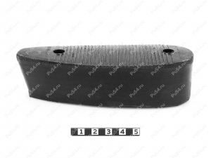 Recoil pad 138*48, 39mm, hole to hole center 91mm, Product Code 42-00-00734, Polyurethane, PU54/M71/black, Image №2