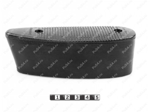 Recoil pad 138*48, 49mm, hole to hole center 91mm, Product Code 42-00-00744, Polyurethane, PU54/M71/black, Image №2