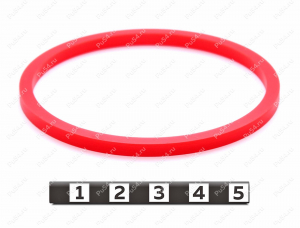 Кольцо прямоугольного сечения 72,4*65*3,7, Product Code 33-78-410, Polyurethane, PU54/M92/красный, Image №1