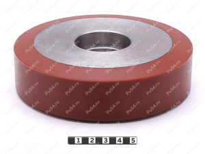 Колесо D149 x d119 x H40 (восстановление), Product Code 333-01-1156, Polyurethane, PU54/M92/коричневый, Image №1