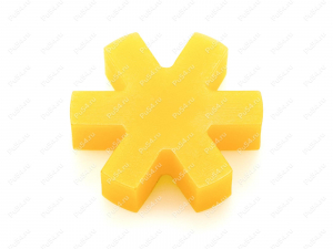 Вставка упругой муфты эластичная (звездочка) 112*62*30, Product Code 33-01-1406, Polyurethane, PU54/E95/желтый, Image №1