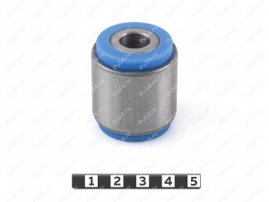 Trailing arm silent block, rear suspension, pressed-in (hub), Product Code 1-06-9661, Polyurethane, PU54/M80/зеленый, Image №2