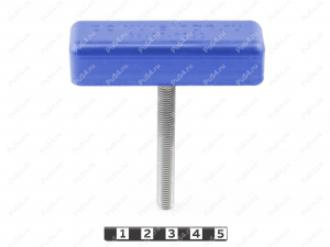 Clamping Wing Handle (T-shaped, M8 screw, stainless steel), Product Code 36-00-0032, Polyurethane, PU54/M80/black, Image №8