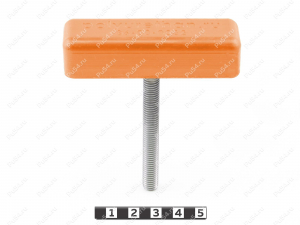 Clamping Wing Handle (T-shaped, M8 screw, stainless steel), Product Code 36-00-0032, Polyurethane, PU54/M80/black, Image №9