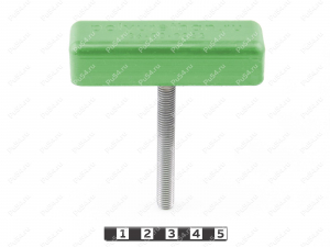 Clamping Wing Handle (T-shaped, M8 screw, stainless steel), Product Code 36-00-0032, Polyurethane, PU54/M80/black, Image №10