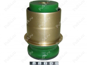 Beam silent block, rear suspension, press-fitted, Product Code 1-06-2006, Polyurethane, Image №1
