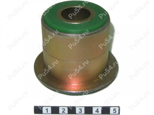 Control arm silent block, front suspension (pressed-in), Product Code 17-06-0051, Polyurethane, PU54/M80/green, Image №1