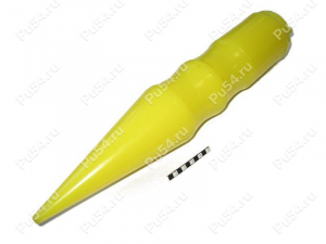 Decorative lance for metal fence, Product Code 75-00-003, Polyurethane, yellow, Image №1