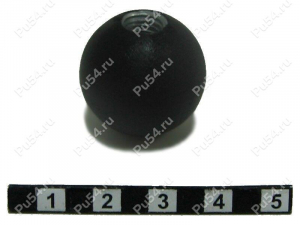 Polyurethane vented ball (M8), type 1, Product Code 62-08-025-01, Polyurethane, PU54i/K72/черный, Image №1