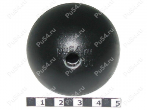 Polyurethane vented ball (M8), type 2 (black), Product Code 62-08-050-02, Polyurethane, Image №1