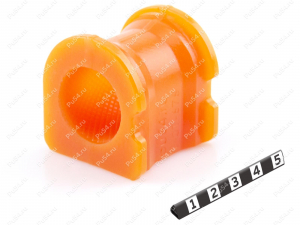 Stabilizer bushing, front suspension., Product Code 1-01-676, Polyurethane, PU54i/K72/темно-оранжевый, Image №2