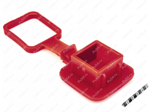 Cap for tow bar reciever (with restrainig strap), Product Code 0-20-962, Polyurethane, PU54/M71/black, Image №8