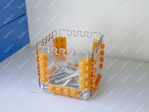 Decorative cube (small), Product Code 56-20-0075, Polyurethane, orange, Image №2