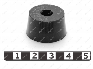 Заглушка D 25 x d 8 x H 14, Product Code 33-01-1291, Polyurethane, PU54/K65/оранжевый, Image №2