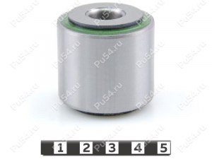 Shock absorber silent block, front suspension (bottom), pressed-in, Product Code 1-06-2331, Polyurethane, PU54/M80/green, Image №1