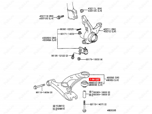 Control arm silent block, front suspension., Product Code 1-06-227, Polyurethane, Image №3