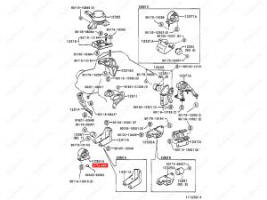 Engine mount (front)., Product Code 1-12-290, Polyurethane, Image №2