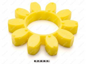 Вставка упругой муфты эластичная (звездочка) 255*127*42, Product Code 33-01-11572, Polyurethane, PU54/M95/желтый, Image №1