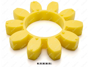 Вставка упругой муфты эластичная (звездочка) 290*147*46, Product Code 33-01-11582, Polyurethane, PU54/M95/желтый, Image №1