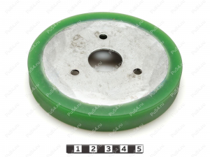 Диск фрикциона снегоуборщика 112*100*16 (восстановление), Product Code 333-01-1047, Polyurethane, PU54/M80/зеленый, Image №1