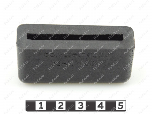 Накладка (ножка) 22-20/25/61,5, Product Code 33-01-1308, Polyurethane, PU54/M87/черный, Image №2