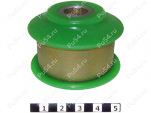 Control arm rear silent block, front suspension (sectional), Product Code 24-16-2087, Polyurethane, Image №1
