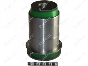 Low rear control arm silent block, rear suspension, pressed-in, Product Code 1-06-4381, Polyurethane, Image №1