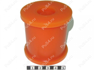 Stabilizer bushing, rear suspension, Product Code 18-01-024, Polyurethane, PU54i/K72/темно-оранжевый, Image №1