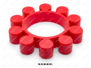 Эластичный элемент муфты, аналог TSCHAN-S 300, Product Code 33-99-93514, Polyurethane, PU54/M92/красный, Image №1