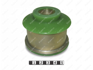 Lateral rod silent block, front suspension (sectional)  OD=65.3 mm, Product Code 1-16-1749, Polyurethane, PU54/M80/зеленый, Image №1