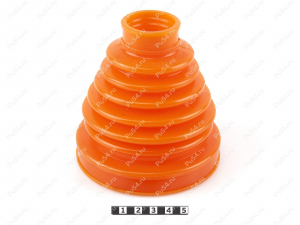 CV-joint dust boot (inner), front suspension, Product Code 1-05-039, Polyurethane, PU54/E72/red, Image №1