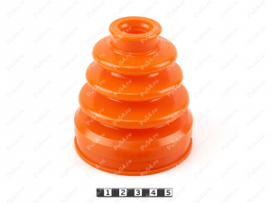 CV-joint dust boot (inner), front suspension, Product Code 1-05-053, Polyurethane, PU54/M71/orange, Image №1
