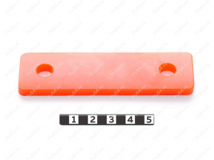 Пластина 100*28*5, Product Code 33-01-1736, Polyurethane, PU54/M72/оранжевый, Image №1