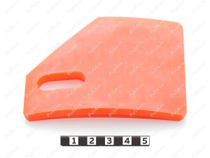 Пластина 100*80*5, Product Code 33-01-1737, Polyurethane, PU54/M72/оранжевый, Image №1