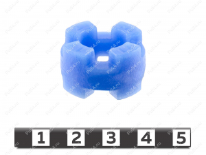 Elastic coupling insert D 24,7 x d 13,8 x H 14, Product Code 33-01-1221, Polyurethane, PU54/M87/синий, Image №1