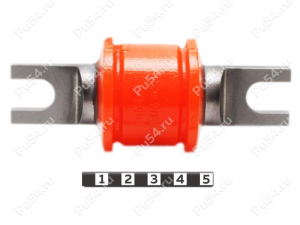 Shock absorber lower silent block, front suspension, Product Code 18-06-023, Polyurethane, PU54/M71/orange, Image №1
