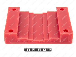 Sponge for gripping the rock 25 * 100 * 130, Product Code 33-01-1204, Polyurethane, PU54/M92/красный, Image №1