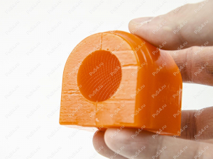 Втулка стабилизатора передней подвески,  ID =26 мм, Product Code 14-01-014, Polyurethane, PU54/M72/оранжевый, Image №2