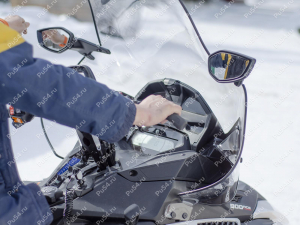 Snowmobile windshield one-piece with clamps (high), Product Code 50-20-7004, Polyurethane, Image №9