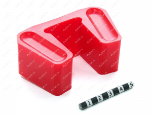 Эластичный элемент муфты MULTI MONT SELLA, аналог MMS 250, Product Code 33-99-91610, Polyurethane, PU54/M92/красный, Image №2