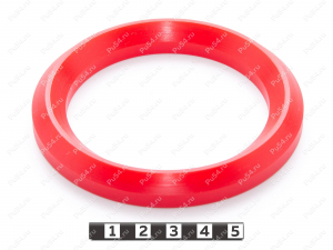Кольцо опороное Н75 нижнее 100*75*12, Product Code 33-78-203, Polyurethane, PU54/M92/красный, Image №1